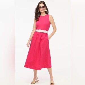 J. Crew Sleeveless Midi Dress, NWT